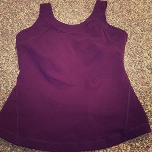 Lululemon yoga top with built in bra